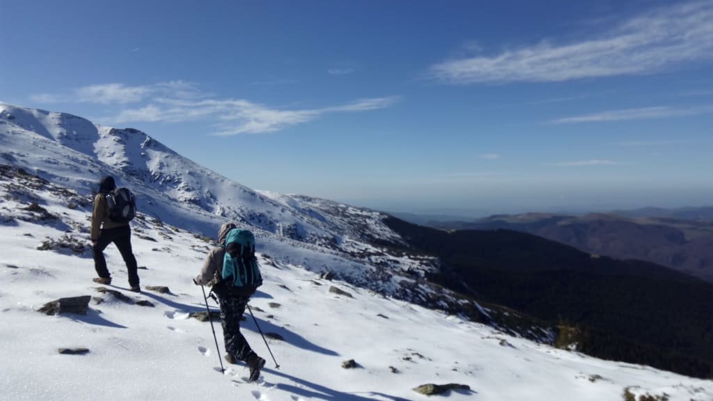 Prin Muntii Parang spre Vf Carja